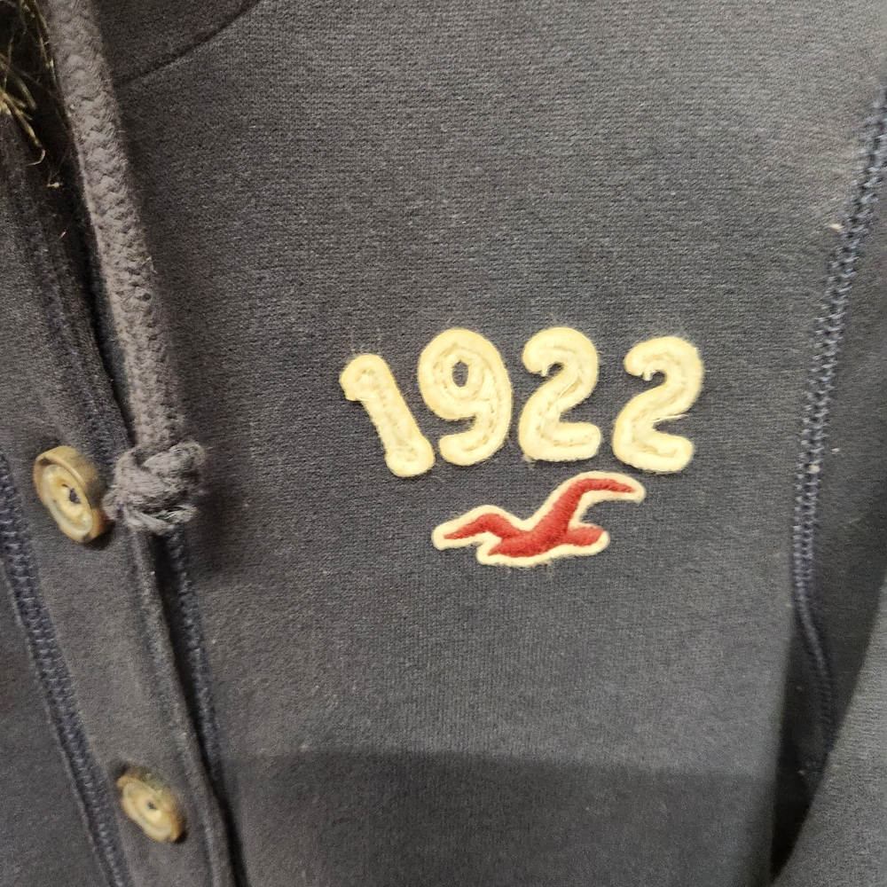 Y2K Hollister Faux Fur Hoodie Size Large - Picture 6 of 14